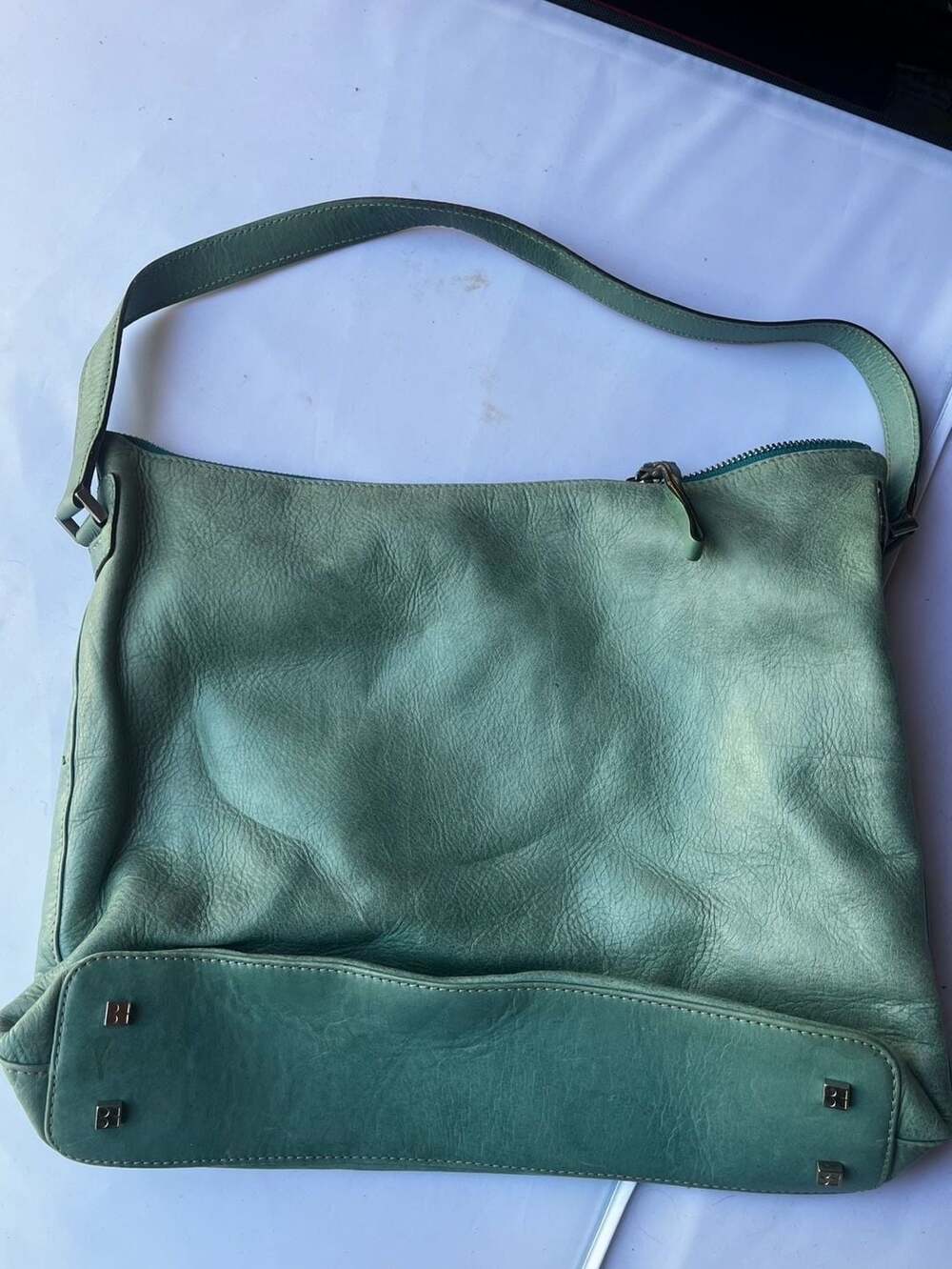 Kate Spade New York Leather Green Shoulder Bag